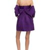Vera Wang Ss Silk Faille Strapless Dress in Purple (amethyst) - Lyst