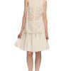 Vera Wang Ss Guipure Lace Tank in Beige (white) - Lyst