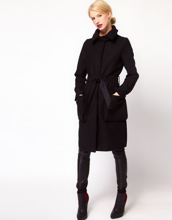 ASOS Collection Asos Oversized Pocket Belted Coat - Lyst
