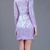 Blumarine Sparkly Striped Dress in Silver (purple) - Lyst