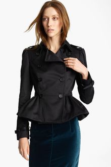 Burberry Prorsum Peplum Crop Jacket - Lyst