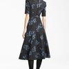 Burberry Prorsum Floral Print Dress in Floral (empire blue) - Lyst