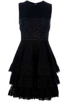 Dolce & Gabbana Sleeveless Embroidered Panel Dress - Lyst