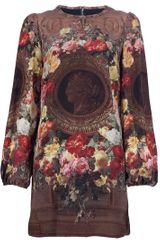 Dolce & Gabbana Floral Printed Silk Dress