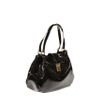 Fendi Forever Zucchino Ecopatent Leather Large Shoulder in Black - Lyst