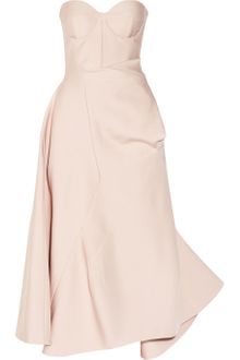 Jil Sander Madreperla Pleated Sateen Dress - Lyst