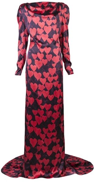 Lanvin Washed Satin Gown - Lyst