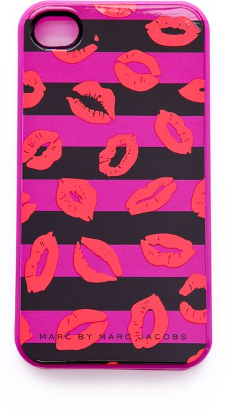 Marc By Marc Jacobs Stripey Lips Iphone Case - Lyst