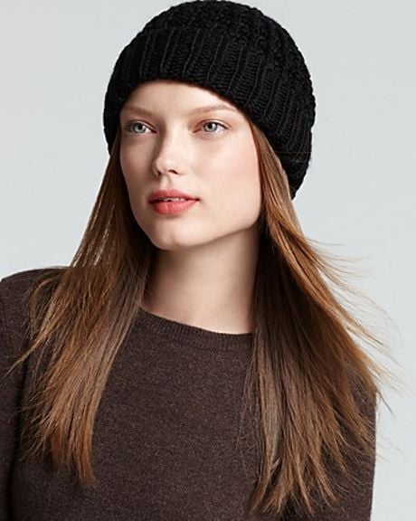Michael Kors Michael Cuffed Skull Hat in Black - Lyst
