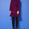 Pied A Terre Ruffle Front Coat in Purple - Lyst