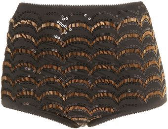 Topshop Scallop Embellished Knickers - Lyst