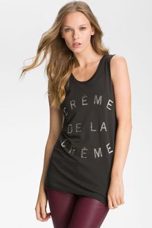 Zoe Karssen Crème De La Crème Graphic Tank - Lyst