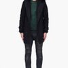 Balmain Black Hooded Long Wool Parka in Black for Men - Lyst