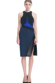 Dion Lee Ss Ink Amp Black Harness Wrap Skirt - Lyst