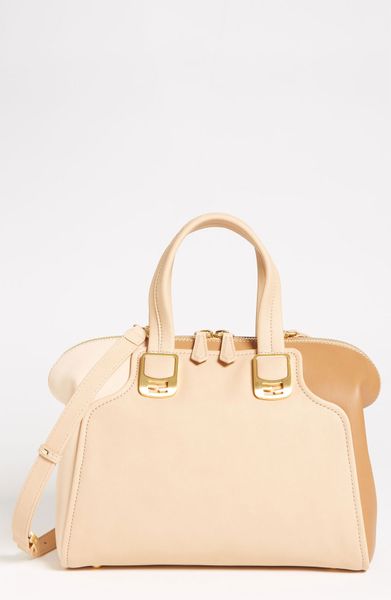 Fendi Chameleon Small Leather Tote in Beige (powder/ makeup/ barkey) - Lyst
