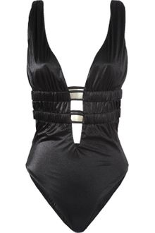 La Perla Embellished Cutout Plunge Swimsuit - Lyst