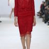 Giambattista Valli Ss Macrame Lace Straight Skirt in Red - Lyst
