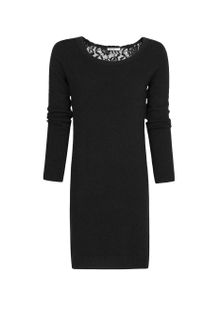 Mango Lace Panel Dress - Lyst