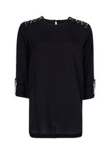 Mango Spiked Shoulders Blouse