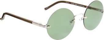 The Row Leatherwrapped Lennon Sunglasses - Lyst