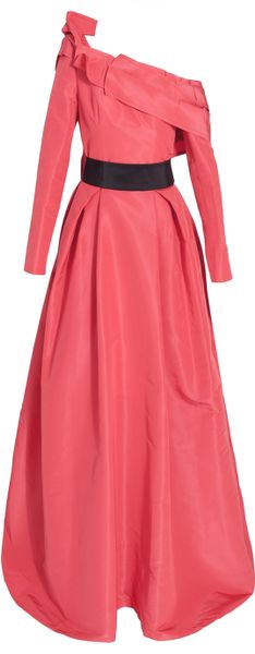 Carolina Herrera Haute Pink Silk Faille Ball Gown in Pink - Lyst