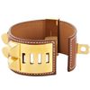 Hermes Hermes Barenia Collier De Chien Cuff in Brown - Lyst