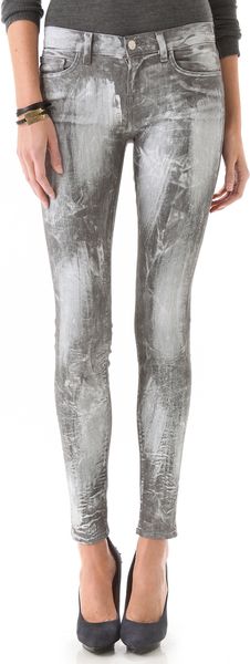 J Brand 910 Coated Skinny Jeans - Lyst