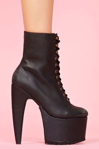 Nasty Gal Go Go Platform Boot - Lyst