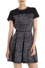 Proenza Schouler Short Sleeve Tweed Dress