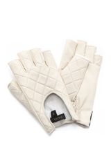 Rachel Zoe Quilted Fingerless Driver Gloves