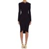 Zac Posen Long Sleeve Wide VNeck Dress in Blue (indigo) - Lyst