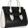Alexander Mcqueen Heroine Small Leather Tote in Black - Lyst