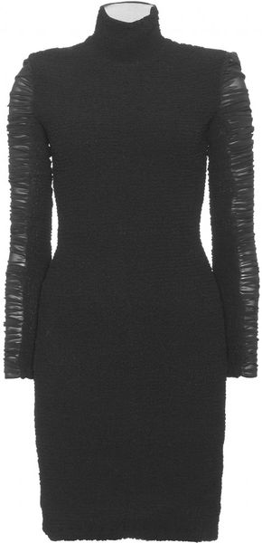 Alexander Wang Long Sleeved Smock Dress in Black - Lyst