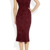 L'wren Scott Sequined Silk Midi Dress in Purple (bordeaux) - Lyst