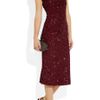 L'wren Scott Sequined Silk Midi Dress in Purple (bordeaux) - Lyst