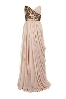 Marchesa Embellished Bodice Gown - Lyst