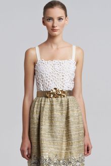 Oscar de la Renta Camilia Guipure Lace Tank - Lyst