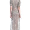 Valentino Organza Short Sleeve Embroidered Gown in Beige (cipria) - Lyst