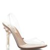 Valentino Naked Rockstud Sling Back in Transparent (poudre) - Lyst