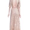 Valentino Tulle Illusione Short Sleeve Embroidered Gown in Beige (poudre) - Lyst