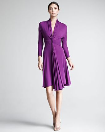 Chado Ralph Rucci Plungeneck Jersey Dress - Lyst