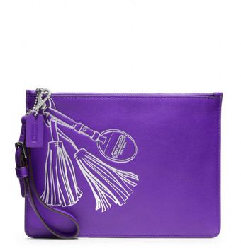 Coach Legacy Motif Flat Wristlet - Lyst
