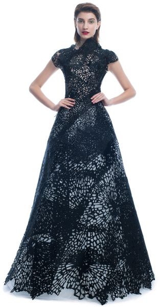 Giles  Lasercut Patchwork Gown - Lyst