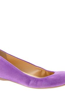 J.Crew Cece Suede Ballet Flats - Lyst