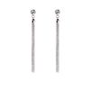 Karen Millen  Jewel Tassel Earrings in Silver - Lyst