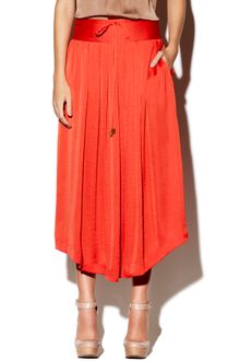 Vince Camuto Shirt Tail Midi Skirt  - Lyst