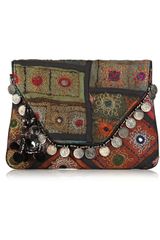Antik Batik Banja Embroidered Cotton Clutch