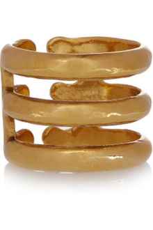 Aurelie Bidermann Esteban 18karat Goldplated Ring - Lyst