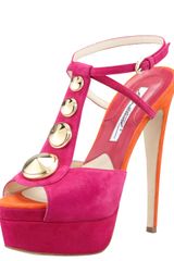 Brian Atwood Clizia Studded Suede Sandal
