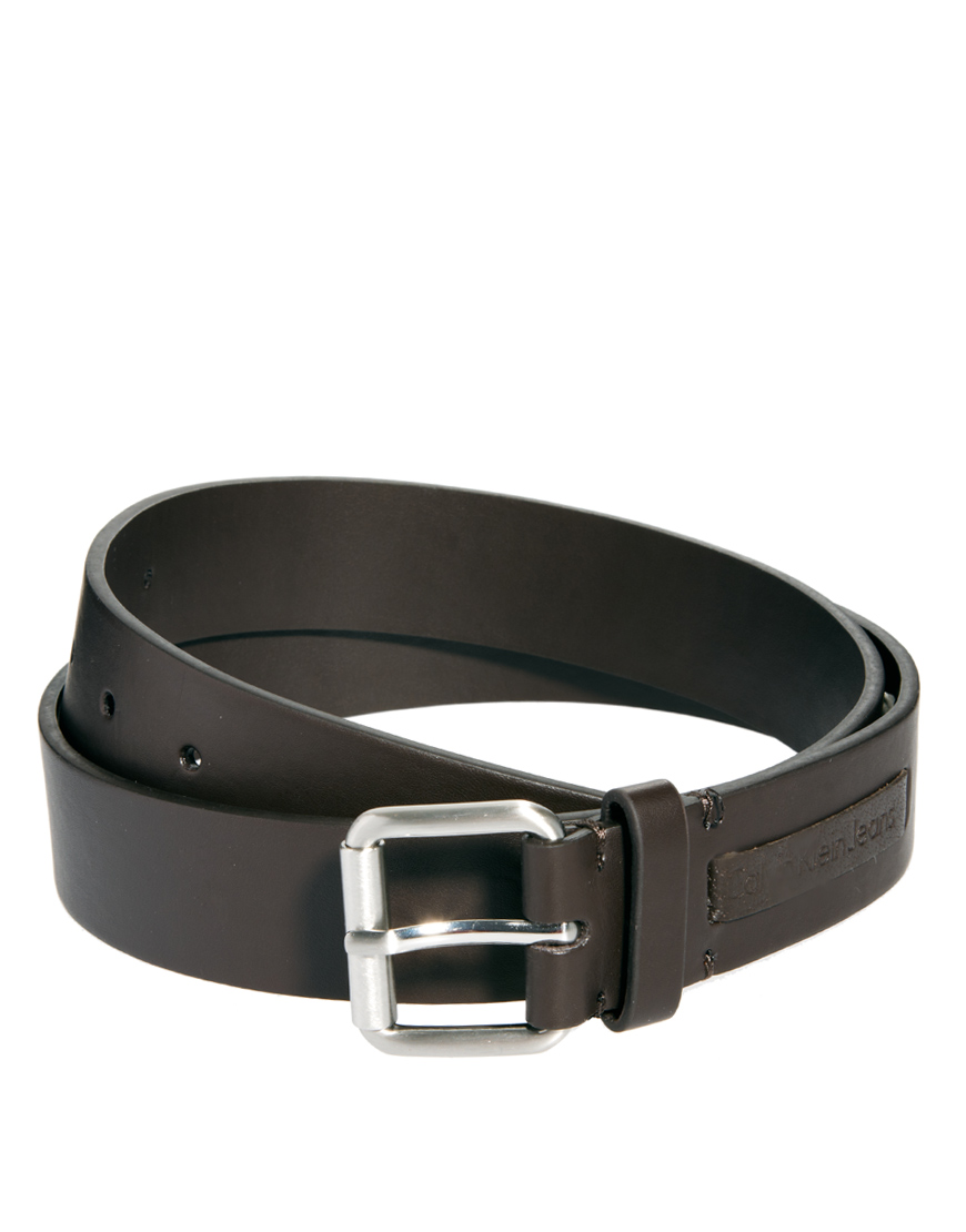 Calvin Klein Belt in Brown for Men Lyst